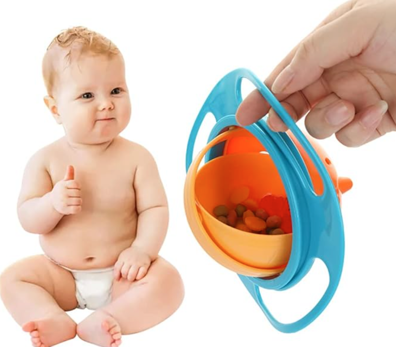 BabyOrbit® * Plato Para Bebe Anti Derrame 360