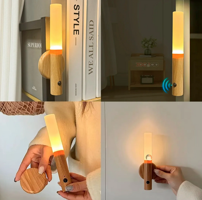 LumiWood® - Lampara Magnetica Madera