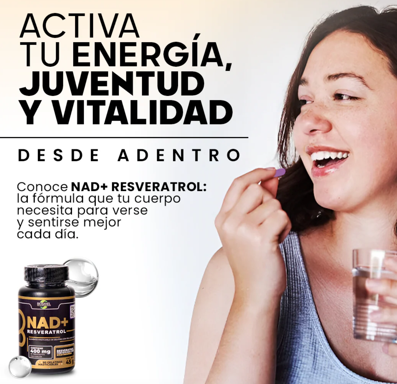 Nad+ Resveratrol Satoomi (x100 Capsulas)