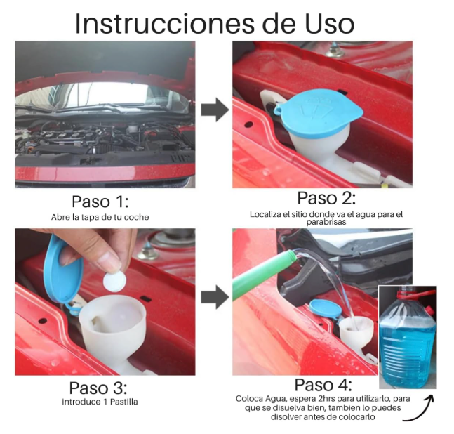 Kaililai® - Pastillas Limpia Parabrisas Efervecentes