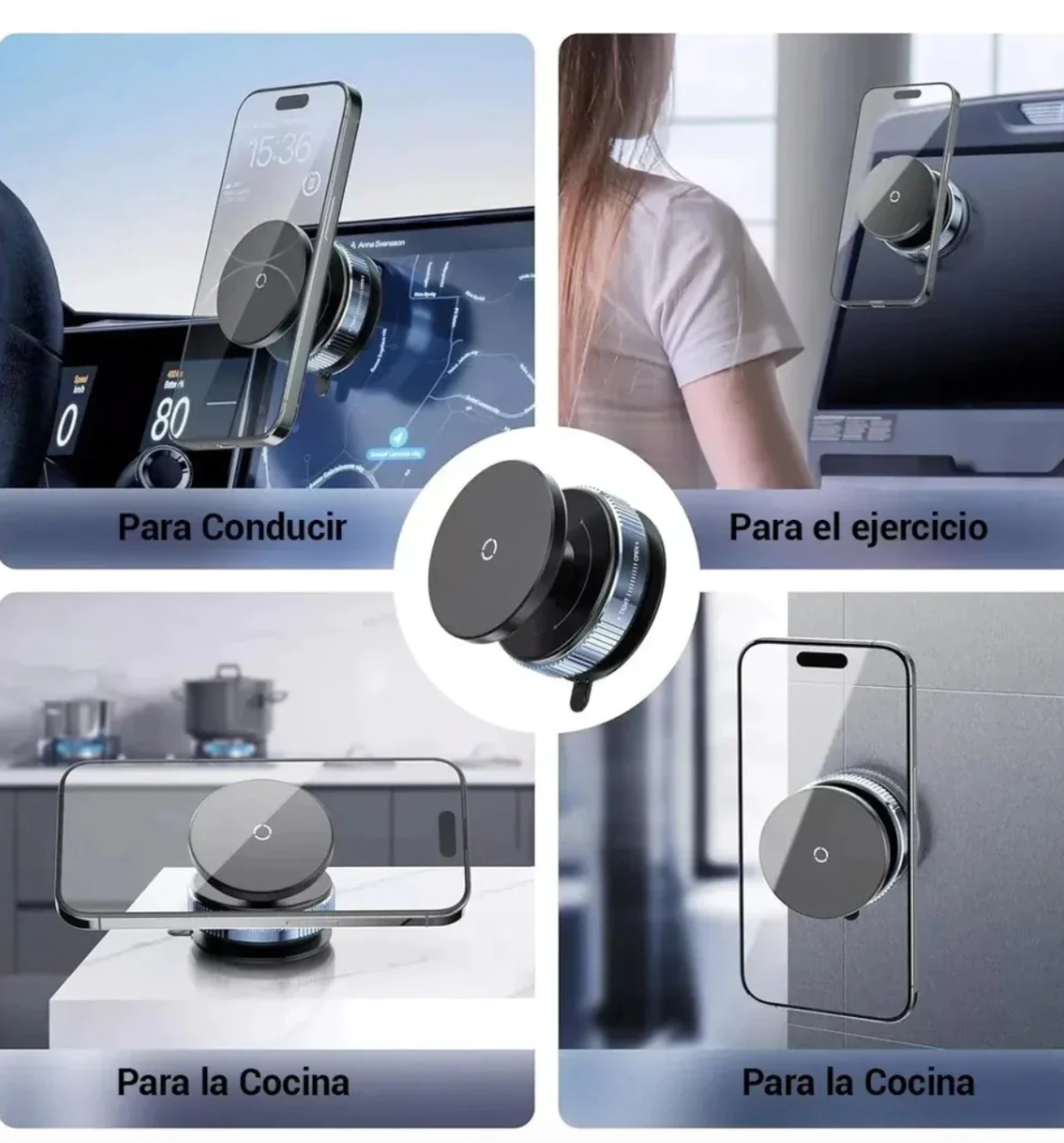 Soporte Magnético de celular para cualquier superficie plana