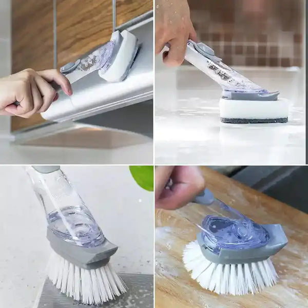 Cepillo con Dispensador para Limpieza 2 en 1