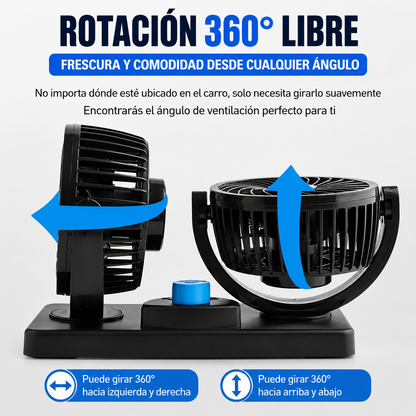 AutoBreeze® - 🌬️ Ventilador doble para vehículo