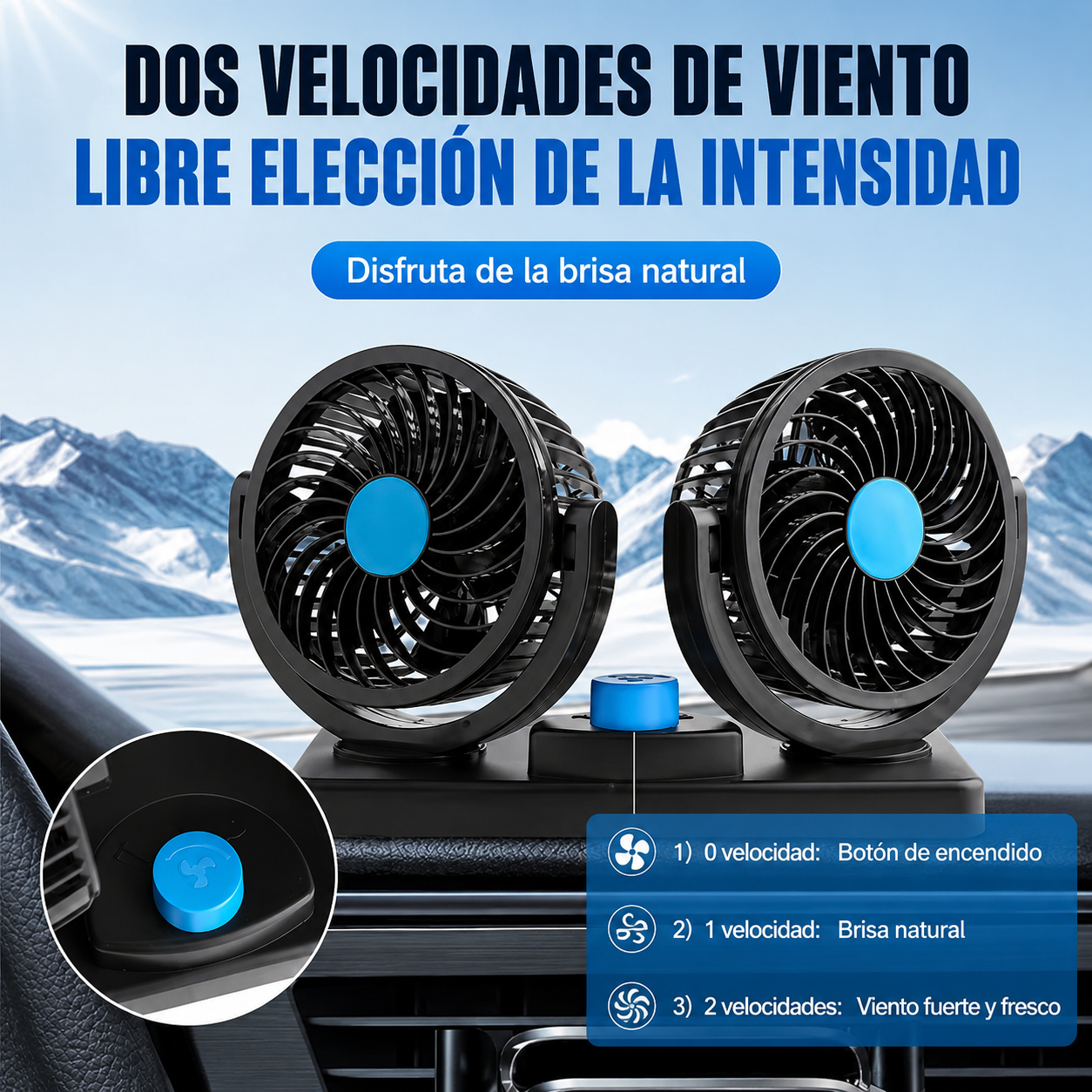 AutoBreeze® - 🌬️ Ventilador doble para vehículo