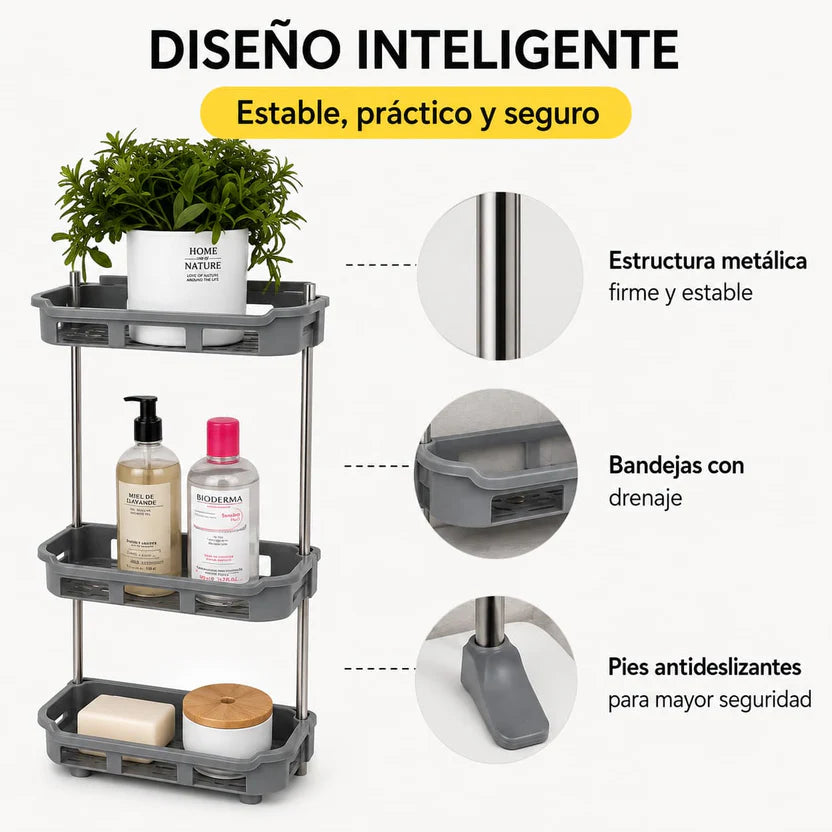BathSpace® Organizador para baño sobre Inodoro