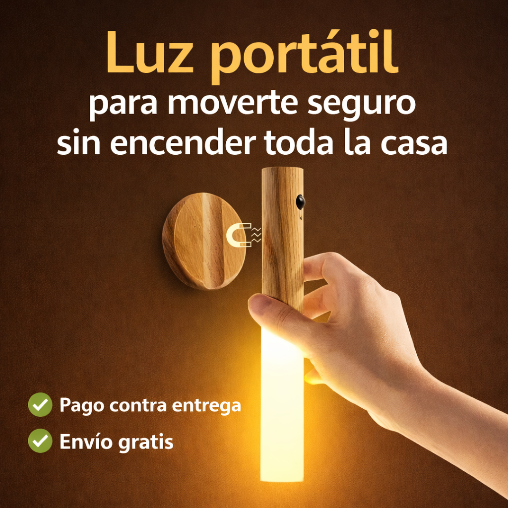 LumiWood® - Lampara Magnetica Madera
