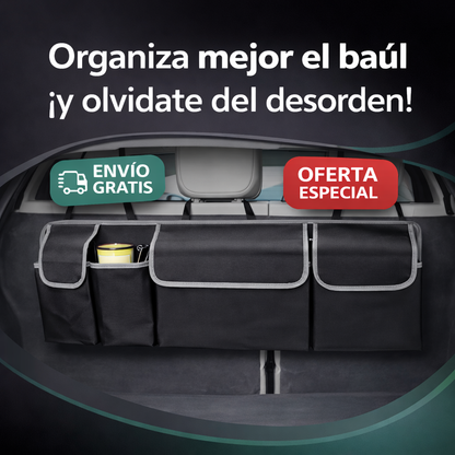 TidyRide® - Organizador de Baúl para Auto Tipo T