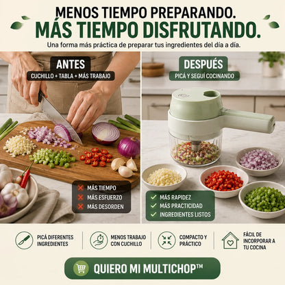 Picador de verduras 3 en 1 - Multichop