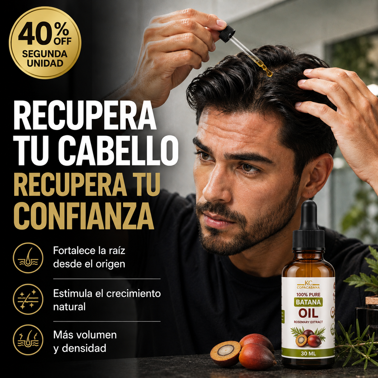 🌿Aceite Capilar Batana™ – Menos caída, cabello más fuerte