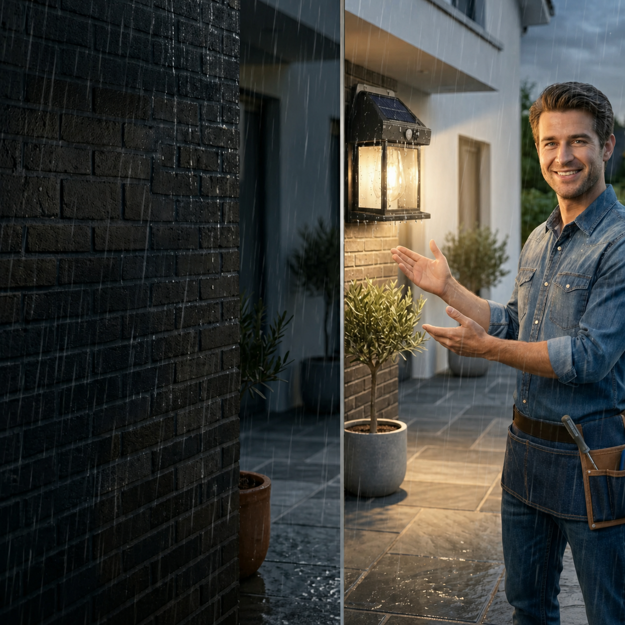 SolarLink™ 💡- Lampara Solar Pared