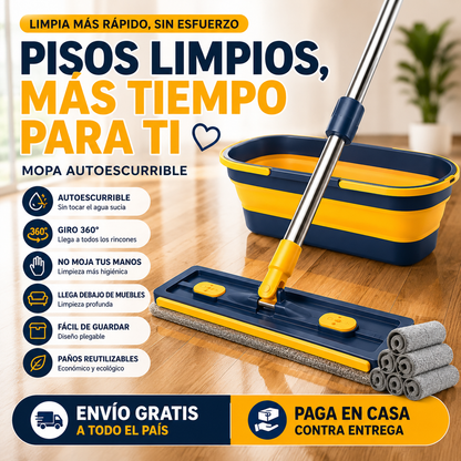 TwistClean® - Trapeador autoescurrible de 360°