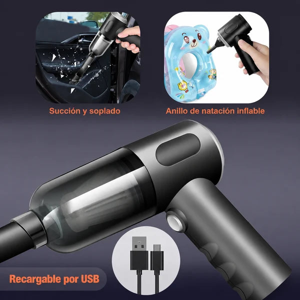 Aspiradora de Mano 3 en 1 Recargable y Portátil
