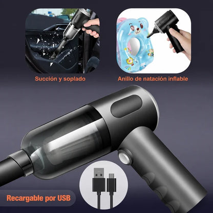 Aspiradora de Mano 3 en 1 Recargable y Portátil