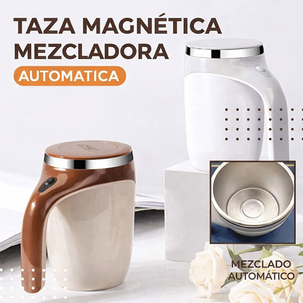 Taza Magnética Mezcladora Acero Inoxidable