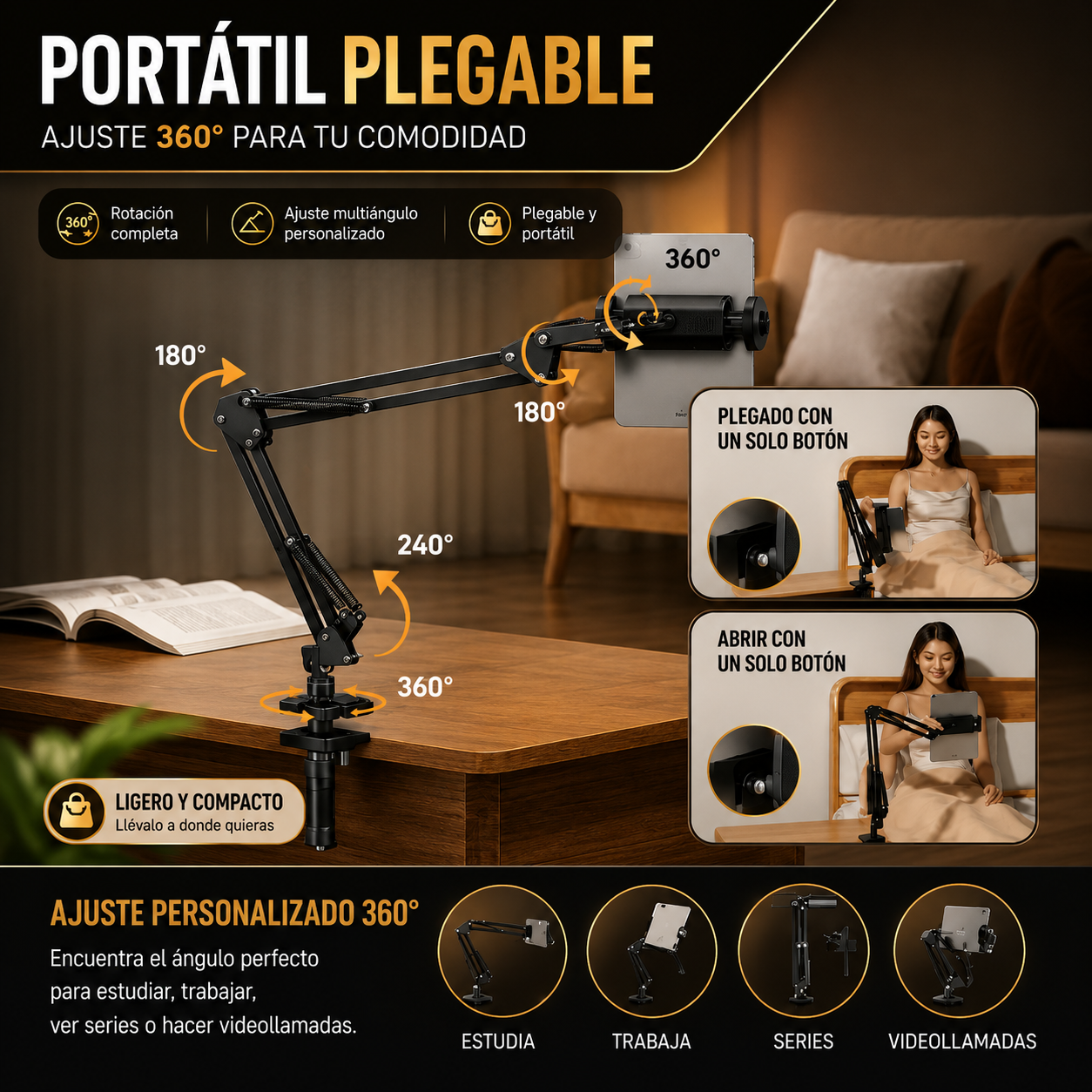 POVGo® | Soporte Manos Libres 360°