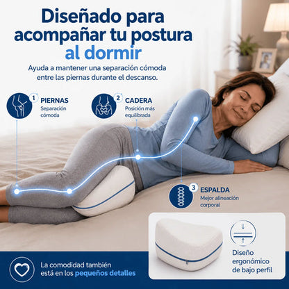 ErgoFlex Almohada Ortopédica — Duerme Sin Dolor de Cadera, Lumbar y Ciática