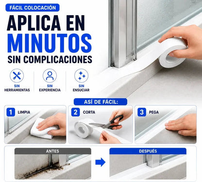 Cinta Adhesiva Reparación Lavaloza Baño