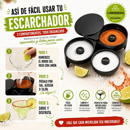 Escarchador Para Michelada 3 Compartimentos