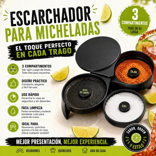 Escarchador Para Michelada 3 Compartimentos