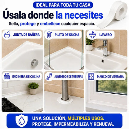 Cinta Adhesiva Reparación Lavaloza Baño
