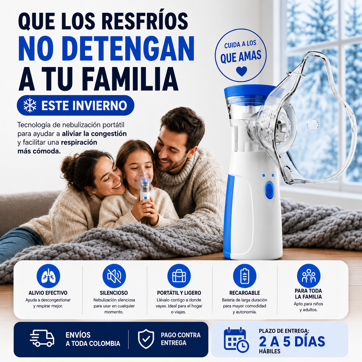 AirEase® | Nebulizador Portátil Inteligente