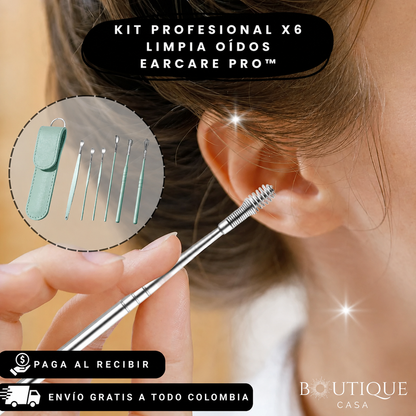 Kit Profesional X6 Limpia Oídos | EarCare Pro™