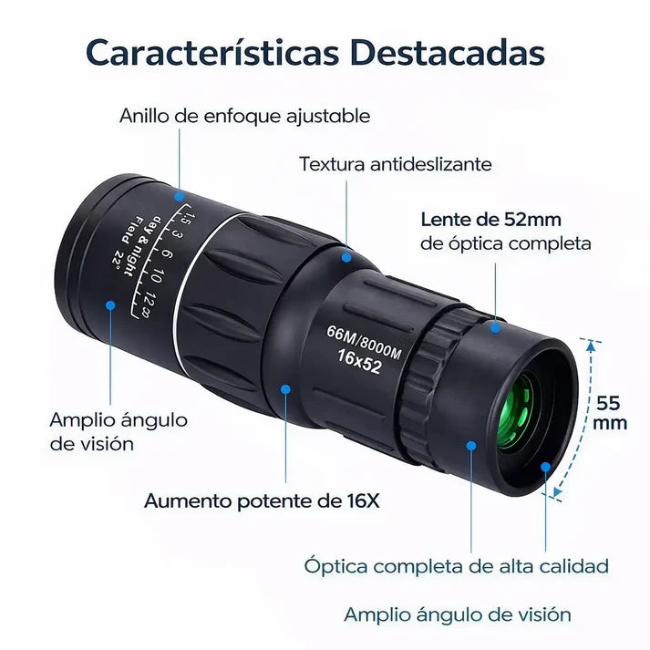Monocular VistaPro Zoom® - Acerca paisajes y detalles lejanos en segundos
