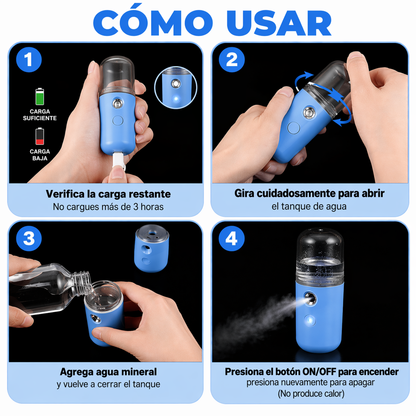Glowvera® - Vaporizador Facial Portátil