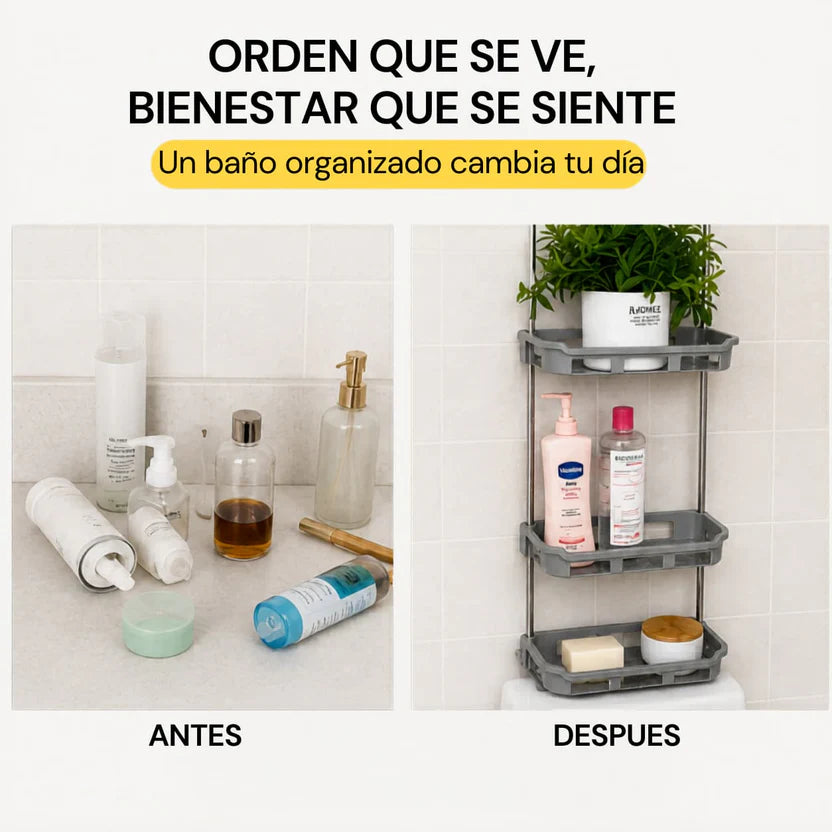 BathSpace® Organizador para baño sobre Inodoro