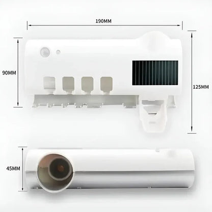 Porta Cepillos Dental con Esterilizador y Dispensador Automático