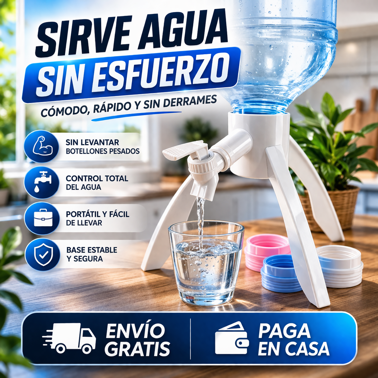 AquaPress® - Soporte Dispensador Agua