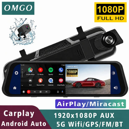 DriveVision 360 | Espejo Retrovisor con Cámara Delantera para Auto