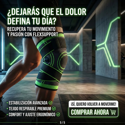 RODILLERA FLEXSUPPORT - Protección Articular - Recupera Estabilidad y Movimiento Todos los Días