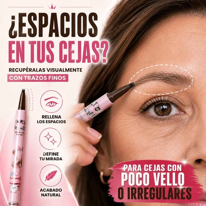 GlamBrow 3D — Lápiz Microblading de Precisión, Sin Líneas Gruesas Promo 2x1