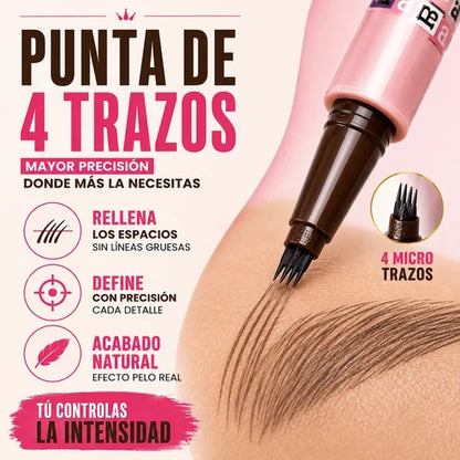 GlamBrow 3D — Lápiz Microblading de Precisión, Sin Líneas Gruesas Promo 2x1
