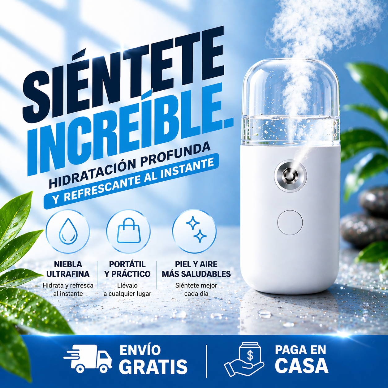 Glowvera® - Vaporizador Facial Portátil