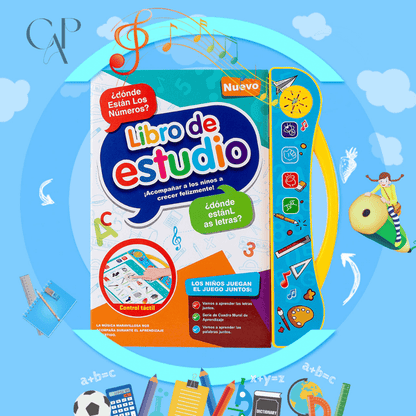 Libro de Estudio con Sonido para Niños + Producto sorpresa de ¡REGALO! 🎁