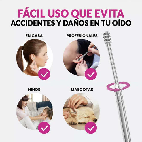 KIT ESTUCHE LIMPIADOR DE OÍDOS