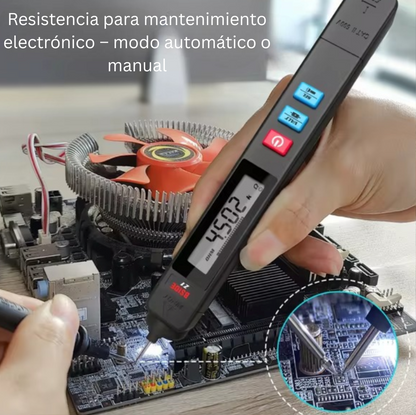 Comprobador de Voltaje Tipo Bolígrafo – Multímetro Digital Portátil con Detección Automática