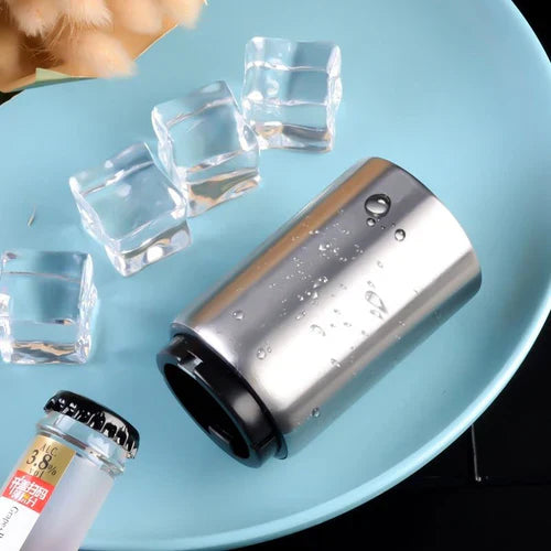 Abridor de Botellas Magnético Automático de Acero Inoxidable
