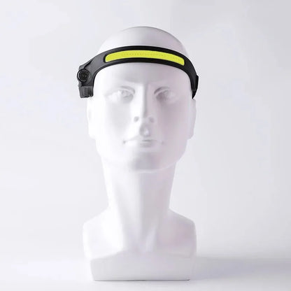 Linterna Frontal LED 350 lm Recargable con Sensor de Movimiento – 5 Modos de Luz