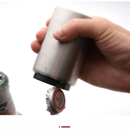 Abridor de Botellas Magnético Automático de Acero Inoxidable