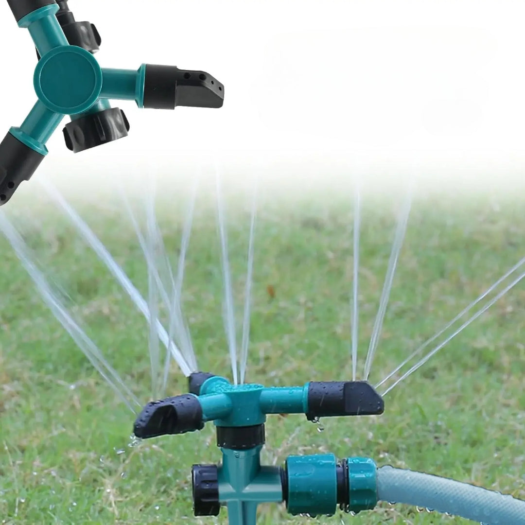 Aspersor Rotativo para Riego de Jardín y Césped – Eficiencia en Agua