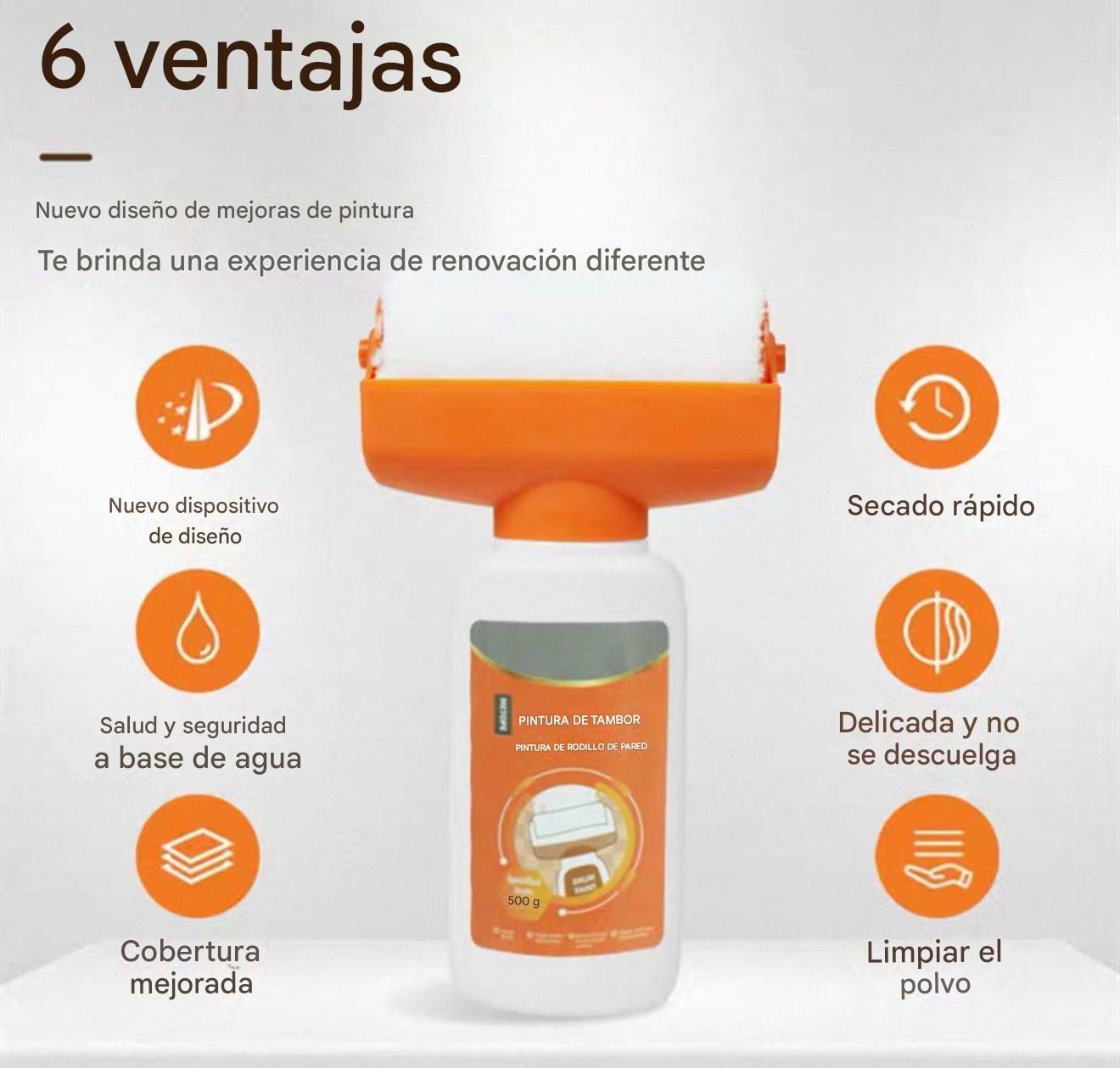 Roller paint® - Rodillo Reparador de Paredes