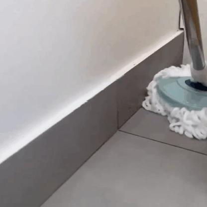 Cabezal giratorio limpiando bordes y debajo de muebles