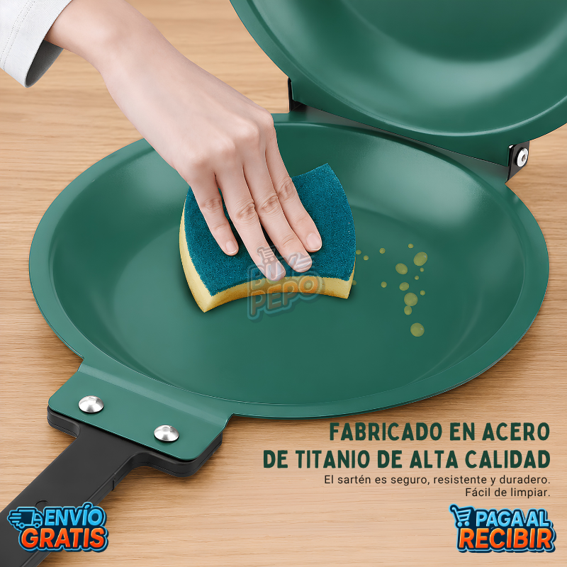 FlipPan™ 🥞 - Sartén panquequero doble cara 🔥