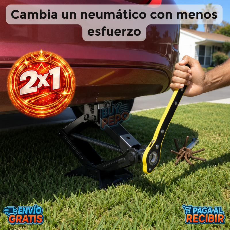 LiftPro™ 🚗 - Llave para gata ⚙️