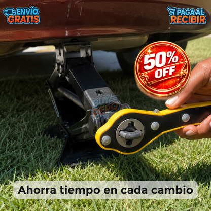 LiftPro™ 🚗 - Llave para gata ⚙️