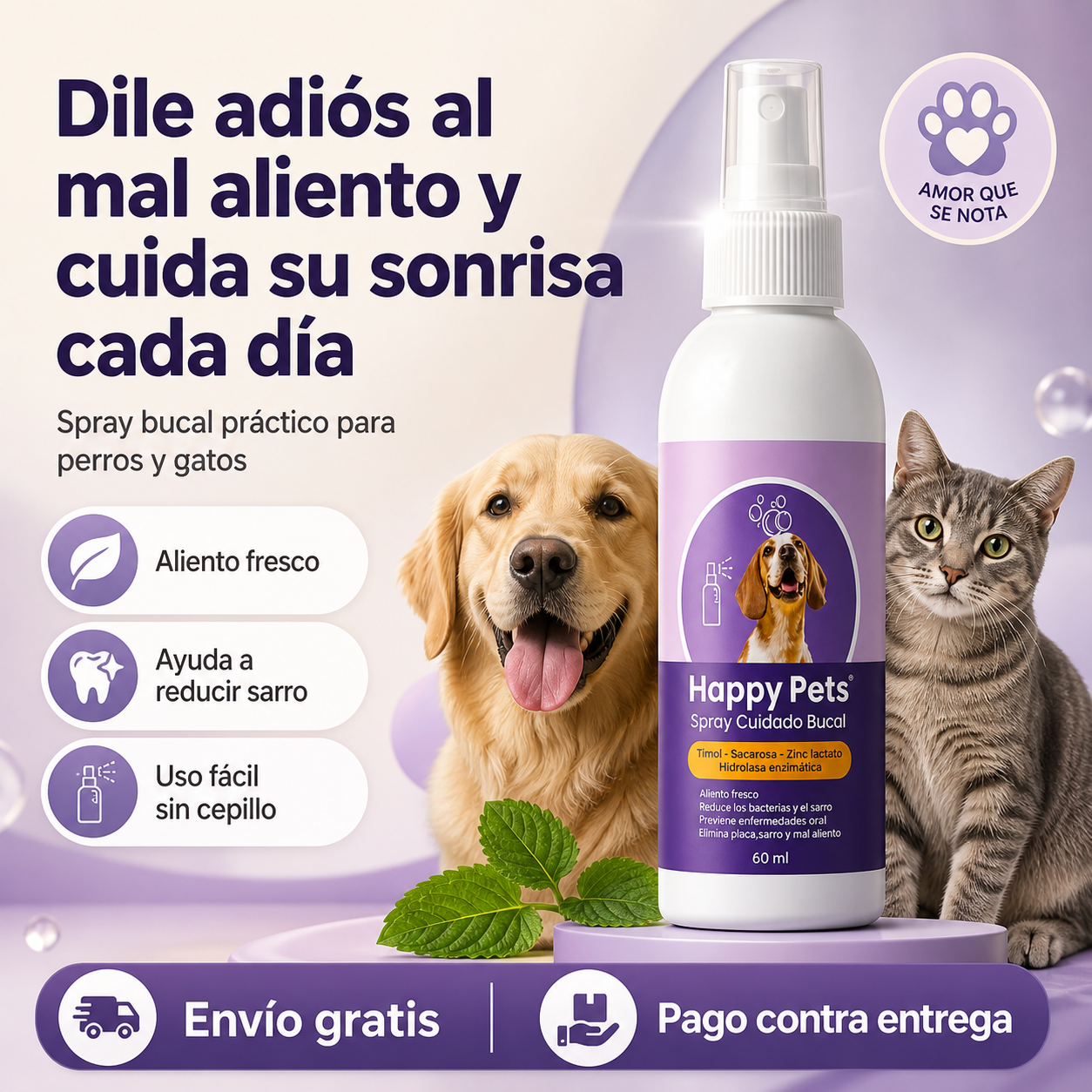 Happy Pets® - Cuidado Bucal Mascotas