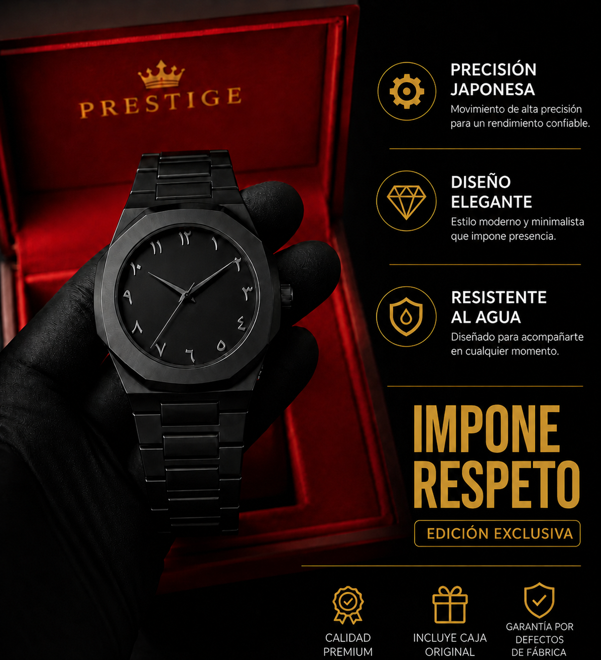BLACK PHANTOM™ — El reloj que impone respeto sin decir una palabra